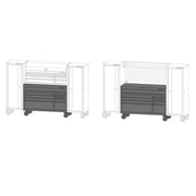 Modular Tool Storage 52 In. W X 20 In. D Standard Duty Black Mobile Workbench Cabinet