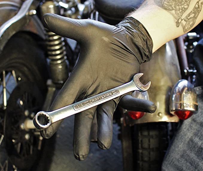 Dark Light Black Nitrile Gloves - Exam Grade, Powder Free (9 Mil), 1,000 Gloves - BOGO 20% OFF