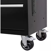 Modular Tool Storage 52 In. W X 20 In. D Standard Duty Black Mobile Workbench Cabinet